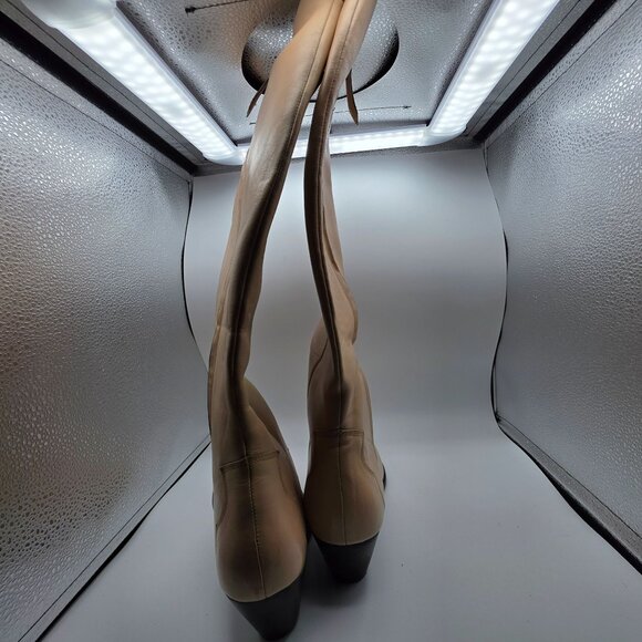 Journee Collection Pryse Wide Calf Womens Size 11 Tan Cowboy Western Boots - Picture 5 of 10